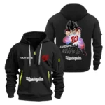 Performance Hoodie Half Zipper, Fan Edition Logo MLB030 - Black
