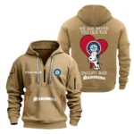 Performance Hoodie Half Zipper, Fan Edition Logo MLB170 - Khaki