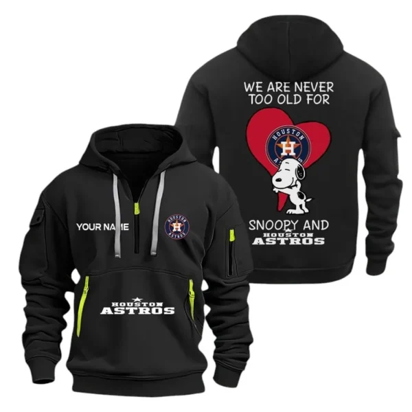 Training Hoodie Half Zipper, Fan-Friendly Logo Design MLB170 - Black