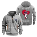 Urban Streetwear Hoodie, Half-Zip with Exclusive Logo MLB170 - Grey