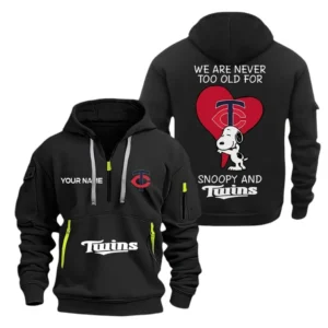 Urban Streetwear Hoodie, Half-Zip with Exclusive Logo MLB170 - Black