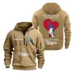 Performance Hoodie Half Zipper, Fan Edition Logo MLB170 - Khaki