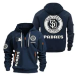 Performance Hoodie Half Zipper, Fan Edition Logo MLB210 - Navy