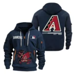 Training Hoodie Half Zipper, Fan-Friendly Logo Design MLB240 - Navy