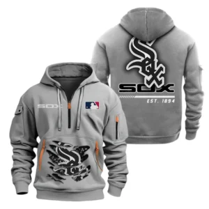 Performance Hoodie Half Zipper, Fan Edition Logo MLB240 - Grey