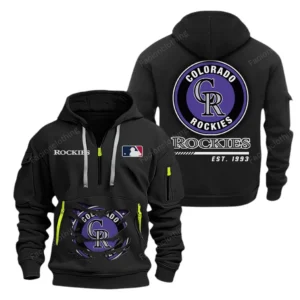 Performance Hoodie Half Zipper, Fan Edition Logo MLB240 - Black