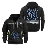 Performance Hoodie Half Zipper, Fan Edition Logo MLB240 - Black