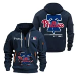 Training Hoodie Half Zipper, Fan-Friendly Logo Design MLB240 - Navy