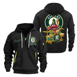 Training Hoodie Half Zipper, Fan-Friendly Logo Design MLB250 - Black