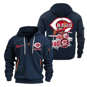Performance Hoodie Half Zipper, Fan Edition Logo MLB250 - Navy