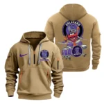 Performance Hoodie Half Zipper, Fan Edition Logo MLB250 - Khaki