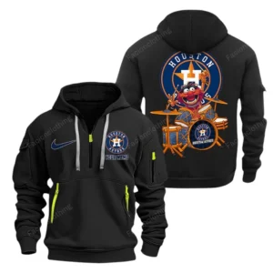 Training Hoodie Half Zipper, Fan-Friendly Logo Design MLB250 - Black