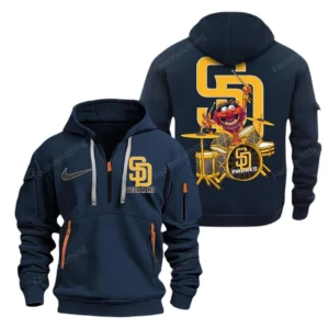 Performance Hoodie Half Zipper, Fan Edition Logo MLB250 - Navy
