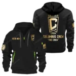 Training Hoodie Half Zipper, Fan-Friendly Logo Design MLS030 - Black