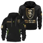 Training Hoodie Half Zipper, Fan-Friendly Logo Design MLS030 - Black