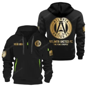 Lightweight Sports Hoodie Half Zipper, Unique Logo Print MLS030 - Black