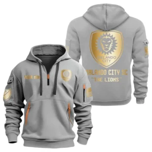 Performance Hoodie Half Zipper, Fan Edition Logo MLS030 - Gray
