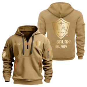 Training Hoodie Half Zipper, Fan-Friendly Logo Design MLS030 - Khaki