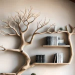 Driftwood-shaped bookshelf, tree-shaped bookshelf