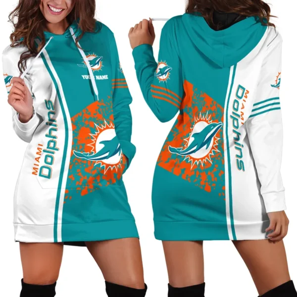 Marine Army Hoodie Dress For Women, Sport Culture Hoodie Dress PTHDDMD01