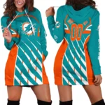 Coastal Fans Hoodie Dress Women, Casual Women's Hoodie Dress PTHDDMD00