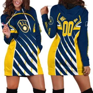 Strong Energy Flame Hoodie Dress Custom Name, Casual Women's Hoodie Dress PTHDD000MLB091825MB