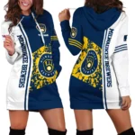 Game Day Heritage Hoodie Dress, Limited Edition Hoodie Dress For Baseball Fans PTHDD000MLB092025MB
