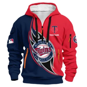 Heritage in Motion Hoodie Half Zip 3D Print, Athletic Fan Half-Zip Hoodie PTHDF000MLB091625MT