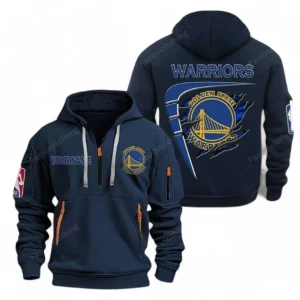 Performance Hoodie Half Zipper, Fan Edition Logo NBA070 - Navy
