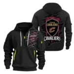 Training Hoodie Half Zipper, Fan-Friendly Logo Design NBA561 - Black
