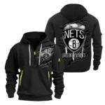 Training Hoodie Half Zipper, Fan-Friendly Logo Design NBA561 - Black