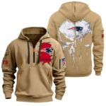 Performance Hoodie Half Zipper, Fan Edition Logo NFL011 - Khaki