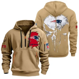 Performance Hoodie Half Zipper, Fan Edition Logo NFL011 - Khaki
