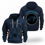 Training Hoodie Half Zipper, Fan-Friendly Logo Design NFL041 - Navy