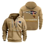 Performance Hoodie Half Zipper, Fan Edition Logo NFL091 - Khaki