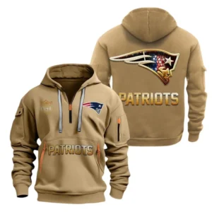 Performance Hoodie Half Zipper, Fan Edition Logo NFL091 - Khaki