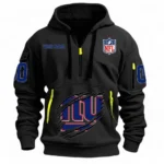 Performance Hoodie Half Zipper, Fan Edition Logo NFL121 - Black