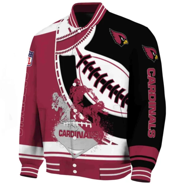 Red Crew Bomber Jacket, Team Bomber Jacket Custom For Sport Lovers NFL167 - Image 5