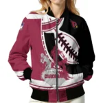 Red Crew Bomber Jacket, Team Bomber Jacket Custom For Sport Lovers NFL167