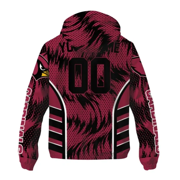 Red Talons Windbreaker Jacket, Fan Pride Jacket For Sport Lovers NFL167 - Image 2