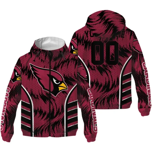 Red Talons Windbreaker Jacket, Fan Pride Jacket For Sport Lovers NFL167 - Image 3