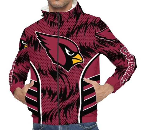 Red Talons Windbreaker Jacket, Fan Pride Jacket For Sport Lovers NFL167 - Image 6