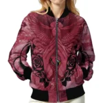 Football Red Crew Bomber Jacket, Bomber Jacket Match Day For Sport Lovers NFL167