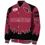 Red Talons Baseball Jacket, Fire Graphic Red Jacket For Sport Lovers NFL167