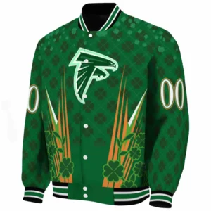 Sky Squad Baseball Jacket,  Shamrock Pattern Green Jacket For Sport Lovers NFL167