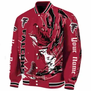 Football Sky Crew Baseball Jacket,  Fishing Passion Red Jacket For Sport Lovers NFL167