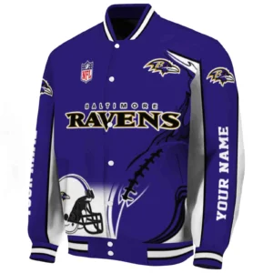 Purple Crew Baseball Jacket,  Flaming Football Purple Jacket For Sport Lovers NFL167