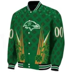 Feathered Army Baseball Jacket,  Shamrock Pattern Green Jacket For Sport Lovers NFL167