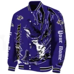 Fan Flight Squad Baseball Jacket,  Fishing Passion Purple Jacket For Sport Lovers NFL167