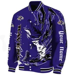 Fan Flight Squad Baseball Jacket,  Fishing Passion Purple Jacket For Sport Lovers NFL167